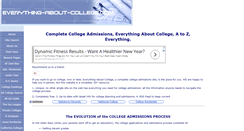 Desktop Screenshot of everything-about-college.com