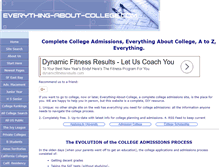 Tablet Screenshot of everything-about-college.com